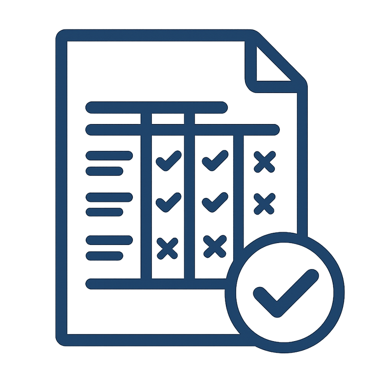 Market tour scorecard icon